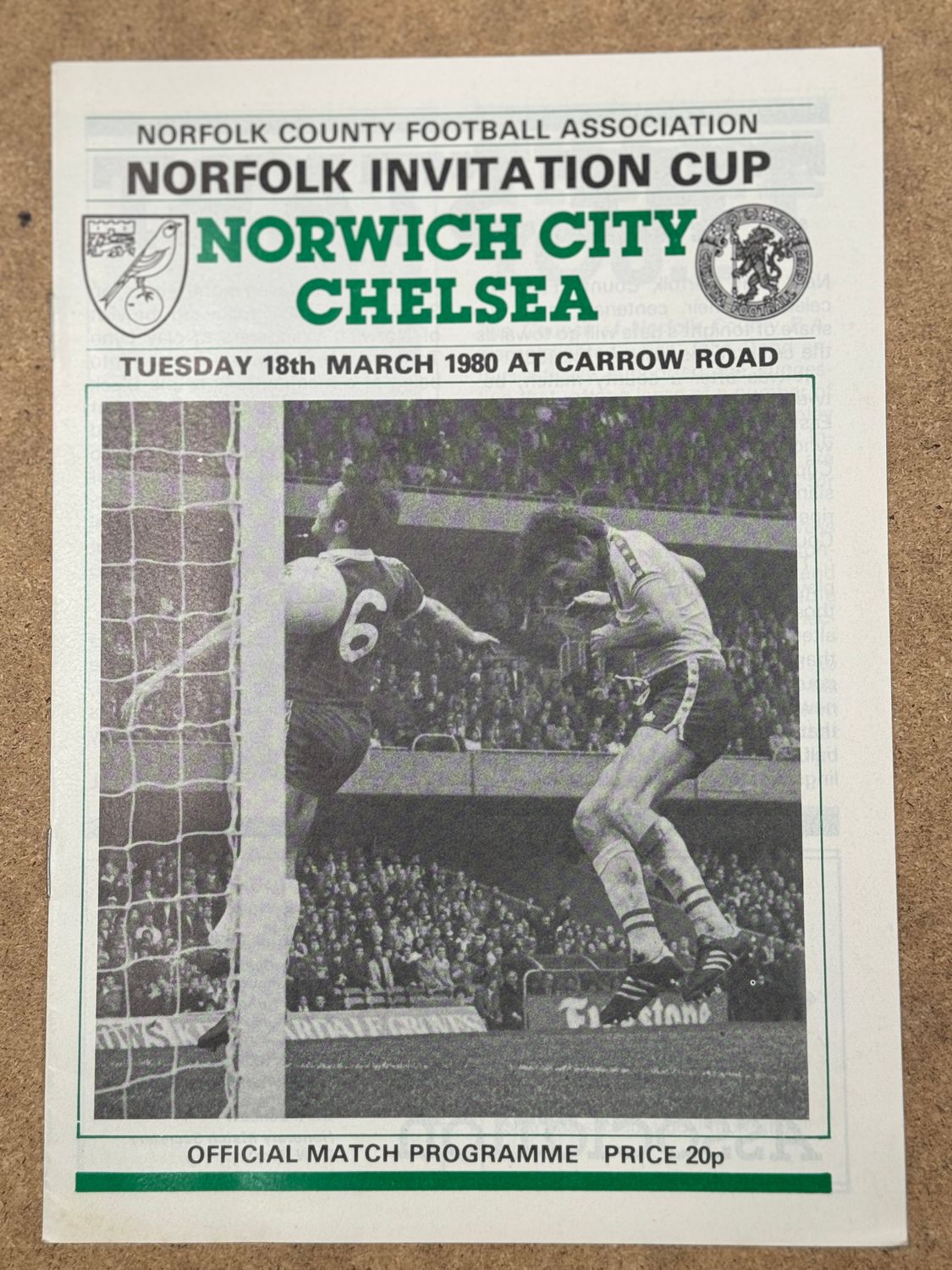 Norwich City v Chelsea - 18/3/80