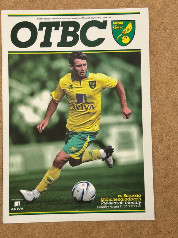 Norwich City v Borussia Monchengladbach - 11/8/12
