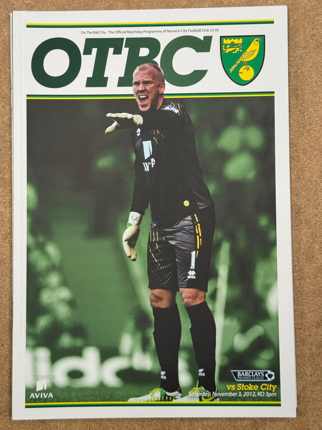 Norwich City v Stoke City - 3/11/12