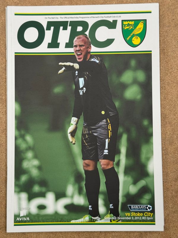Norwich City v Stoke City - 3/11/12