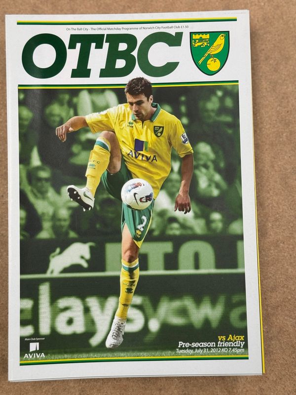 Norwich City v Ajax - 31/7/12