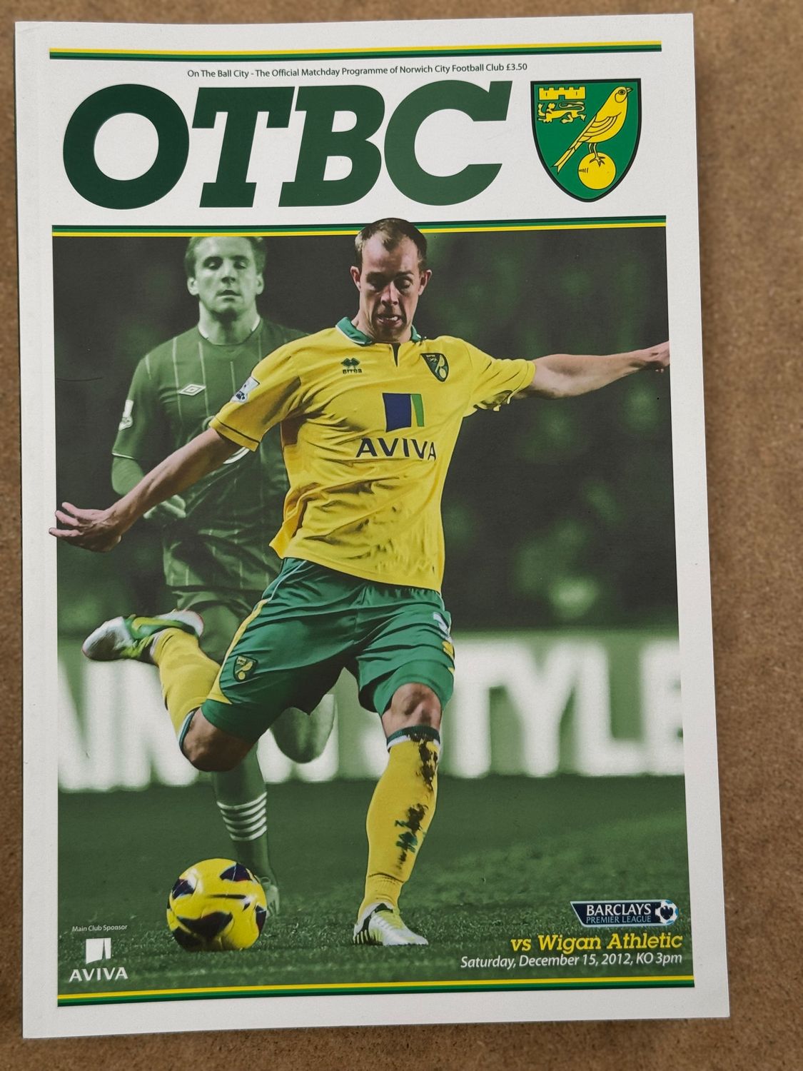 Norwich City v Wigan Athletic - 15/12/12