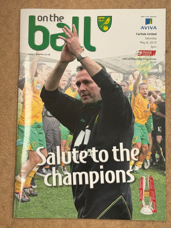 Norwich City v Carlisle United - 8/5/10
