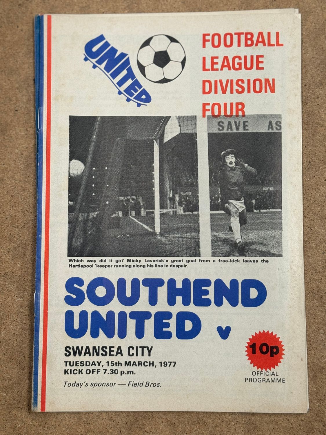 Southend United v Swansea City - 15/3/77