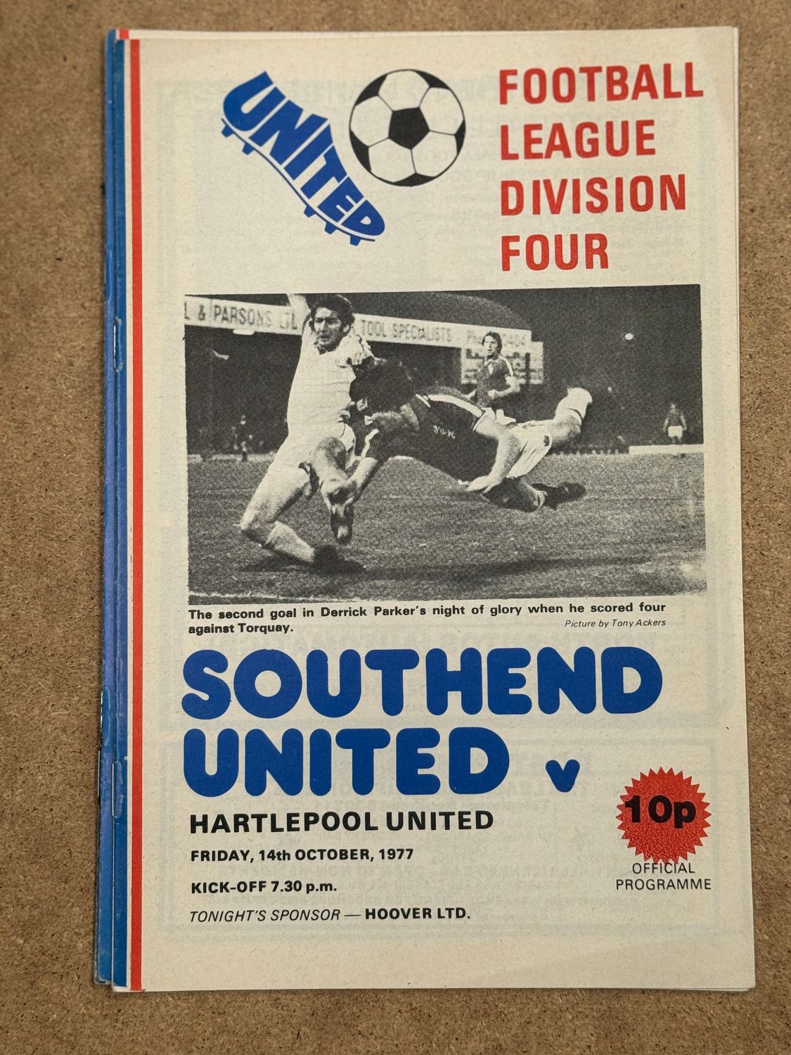 Southend United v Hartlepool United - 14/10/77