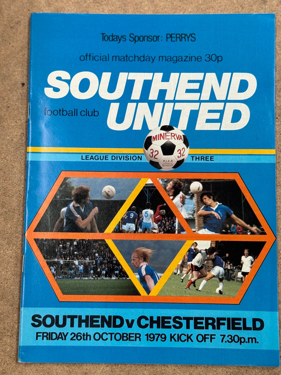 Southend United v Chesterfield - 26/10/79