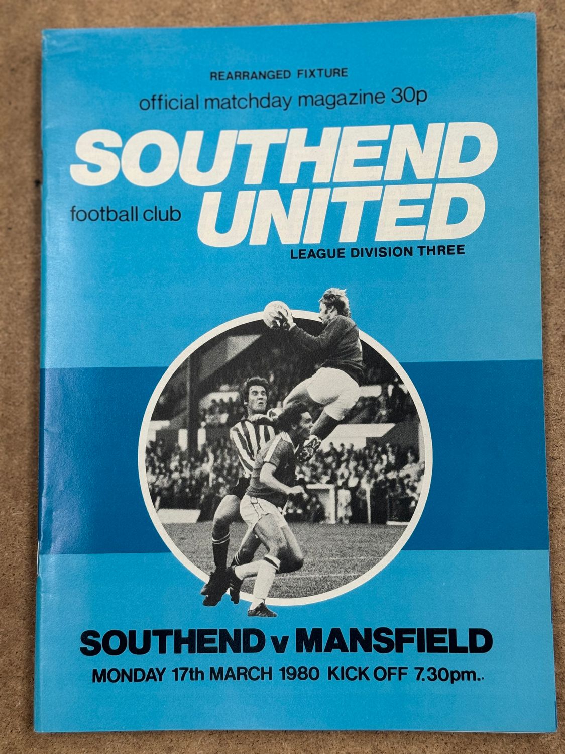 Southend United v Mansfield Town  - 17/3/80