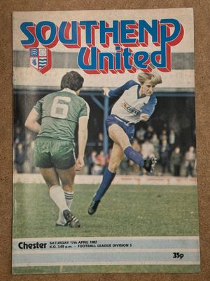 Southend United v Chester  - 17/4/82 Southend United v Chester  - 17/4/82