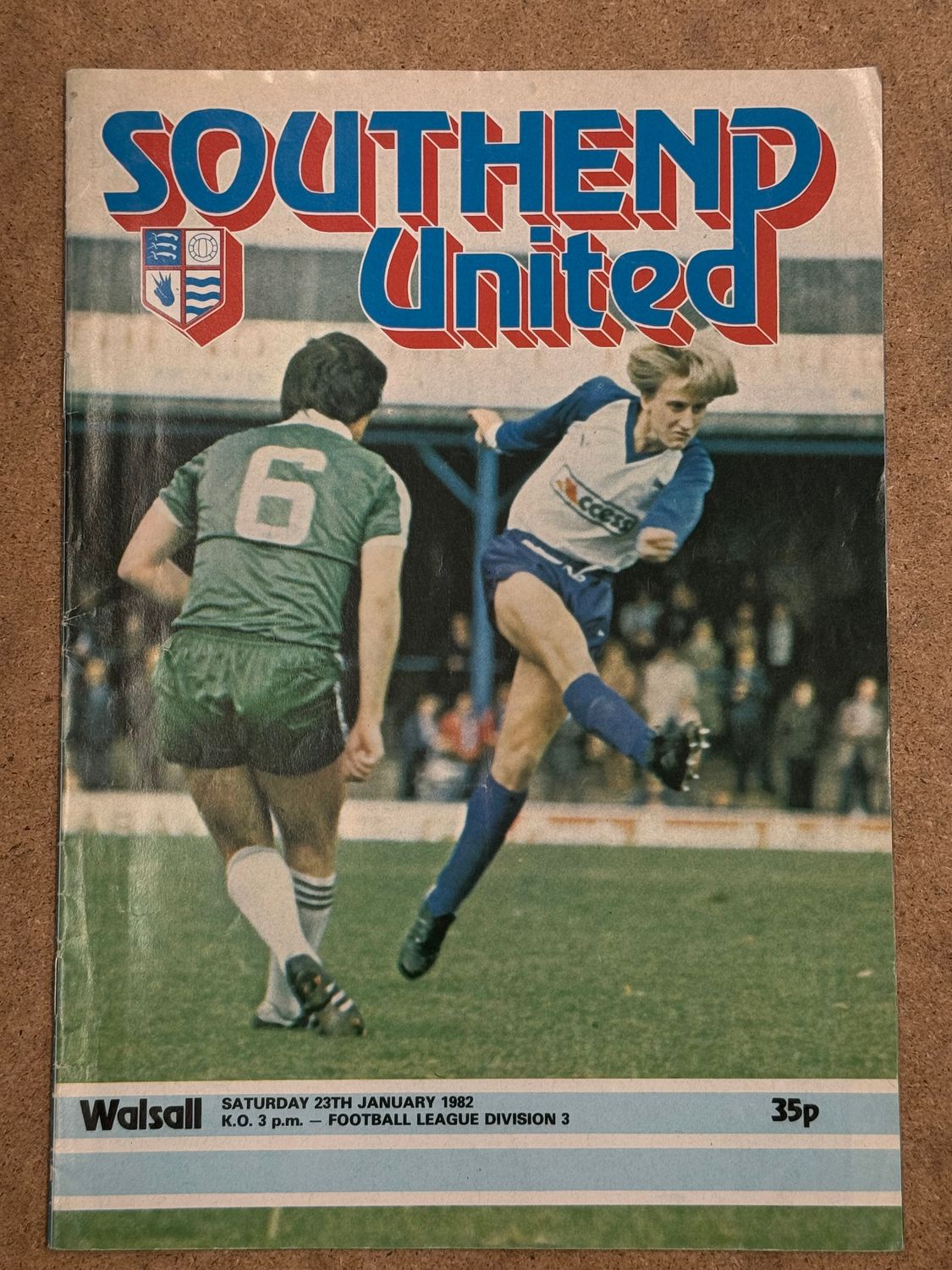 Southend United v Walsall  - 23/1/82