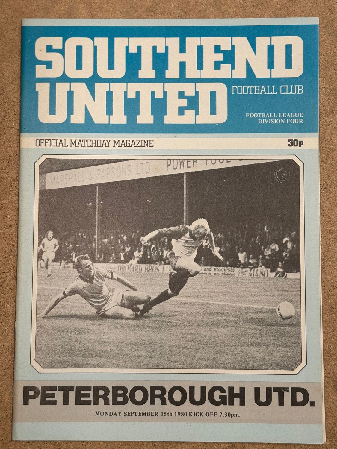 Southend United v Peterborough United  - 15/9/80