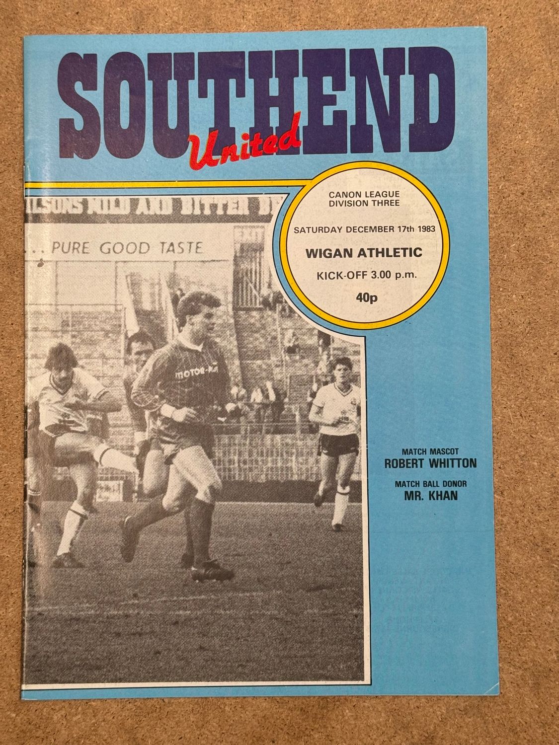 Southend United v Wigan Athletic  - 17/12/83