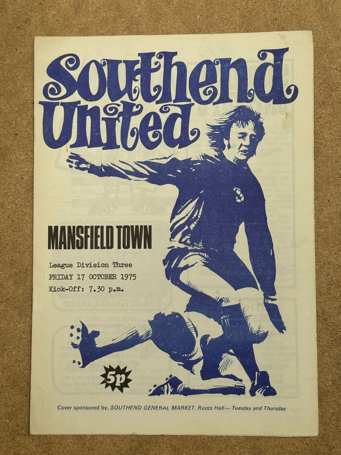 Southend United v Mansfield Town  - 17/10/75