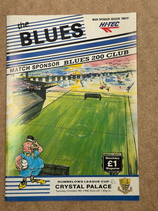 Southend United v Crystal Palace  - 9/10/90