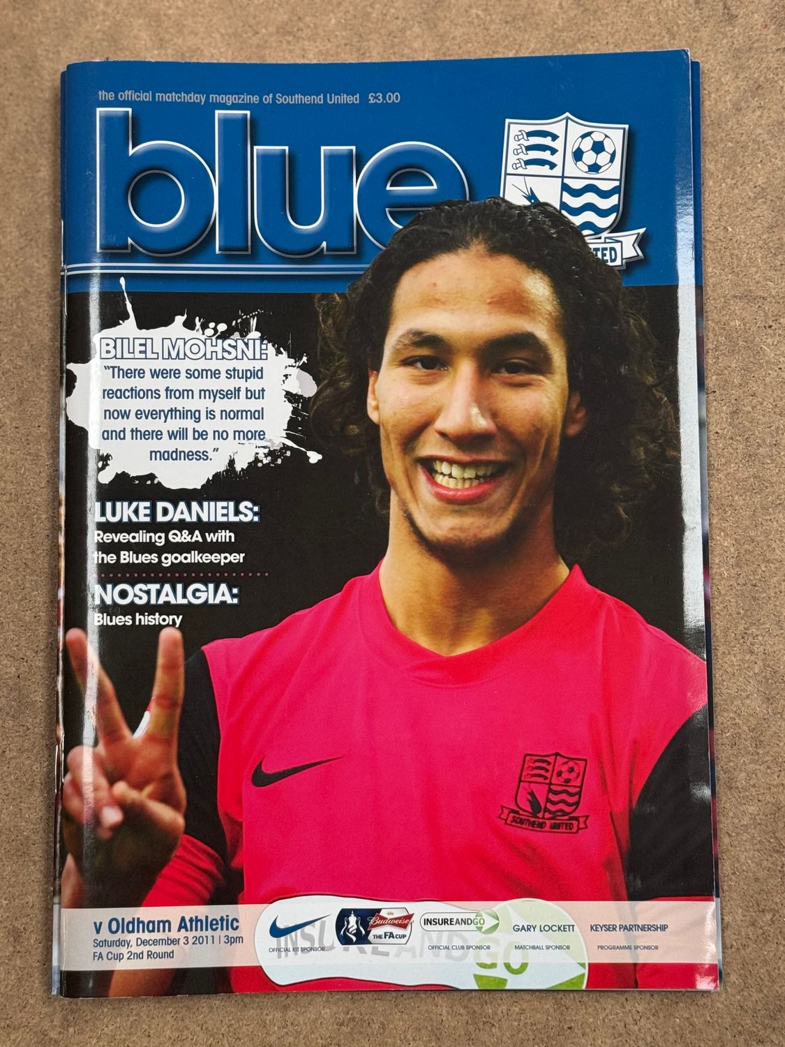 Southend United v  Oldham Athletic - 3/12/11
