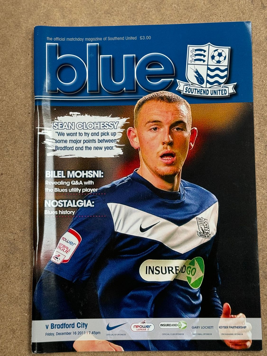 Southend United v  Bradford City - 16/12/11