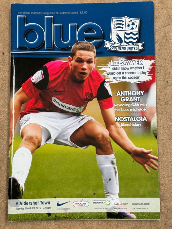Southend United v  Aldershot Town - 20/3/12