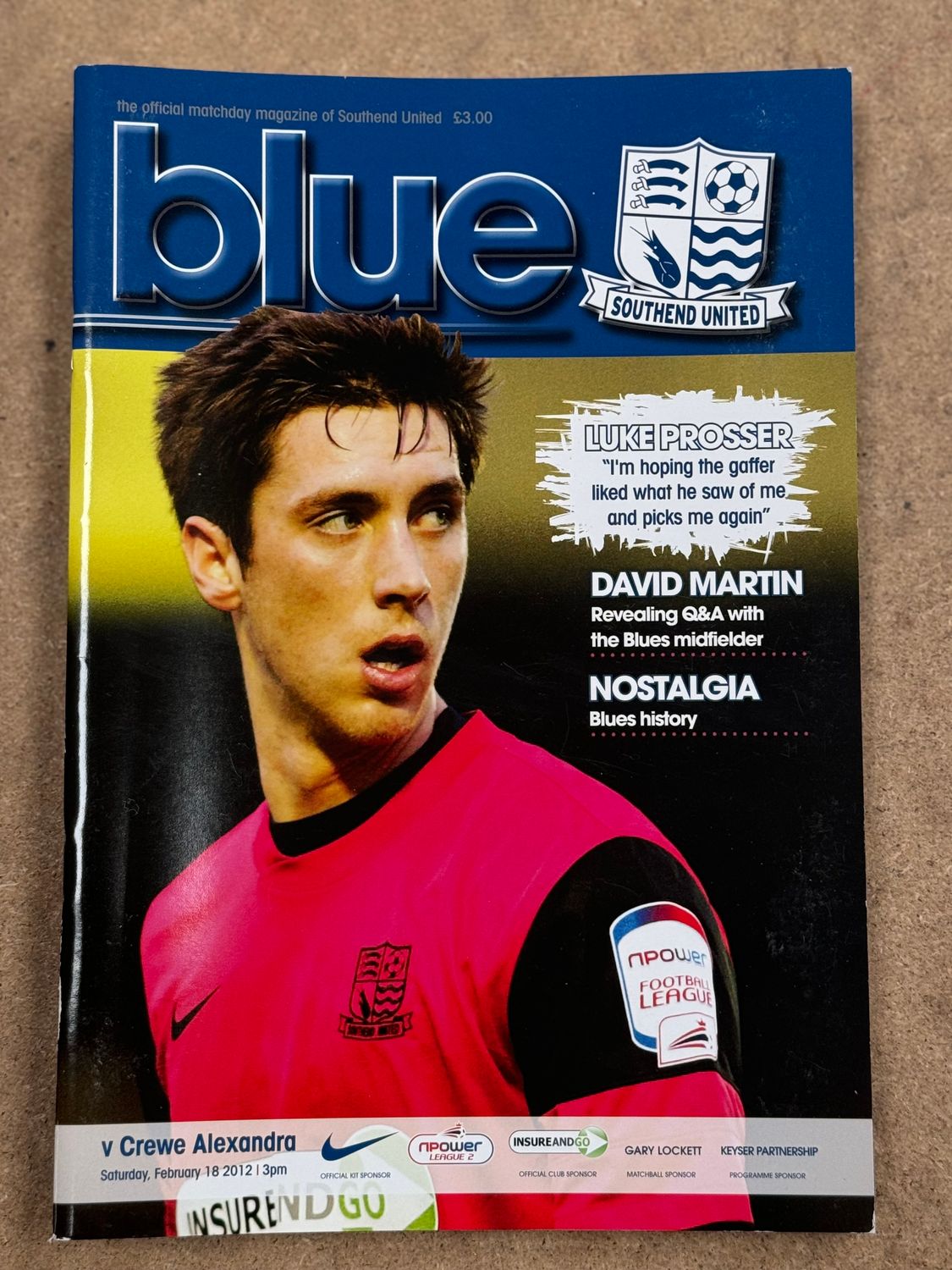 Southend United v  Crewe Alexandra - 18/2/12