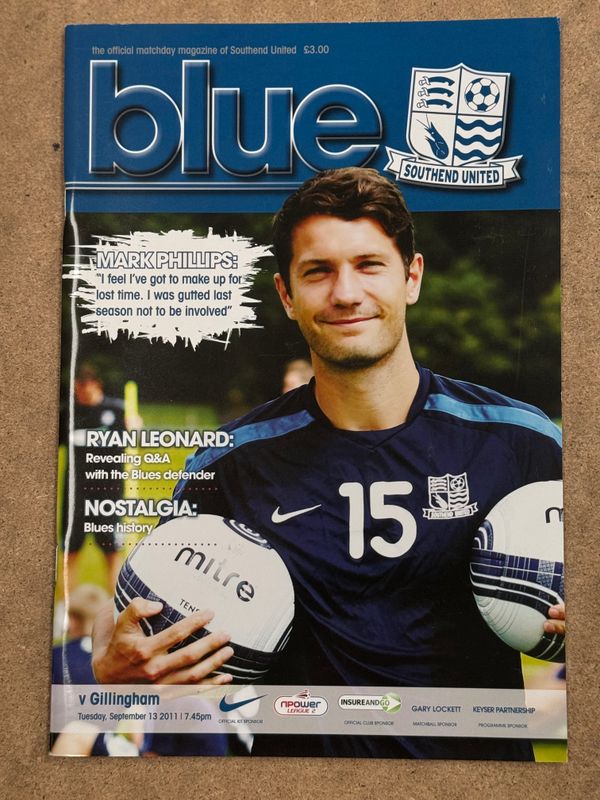 Southend United v  Gillingham - 13/9/11