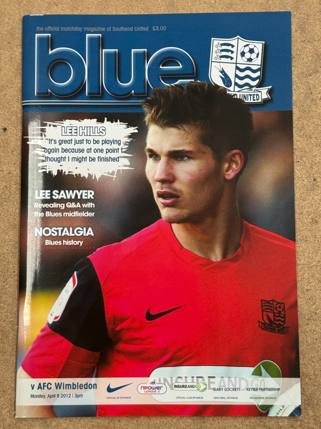 Southend United v  AFC Wimbledon - 9/4/12