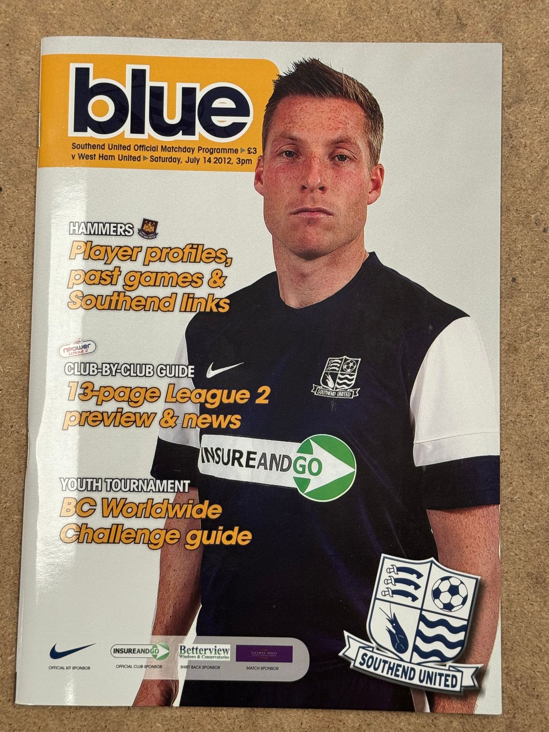 Southend United v  West Ham United - 14/7/12
