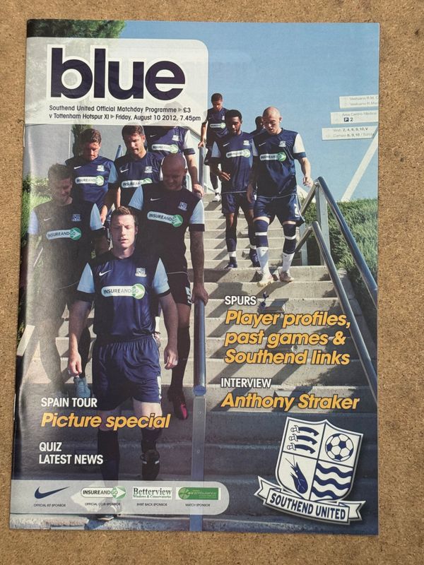 Southend United v  Tottenham Hotspur XI - 10/8/12