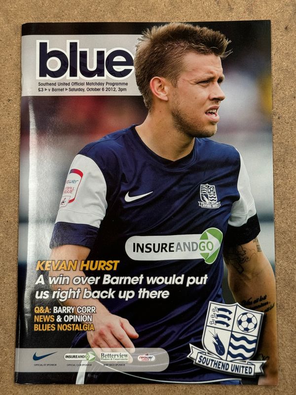 Southend United v  Barnet - 6/10/12