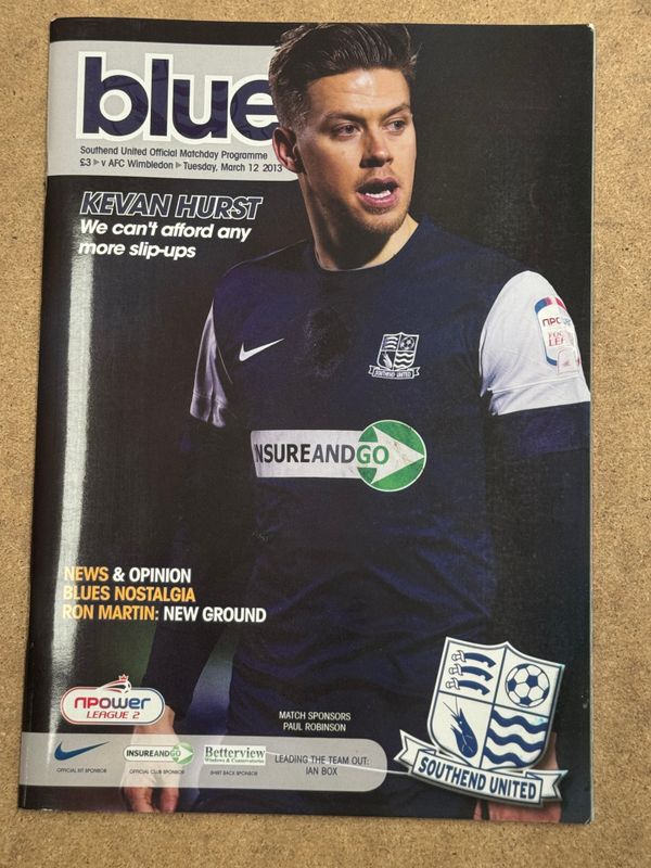 Southend United v  AFC Wimbledon - 12/3/13