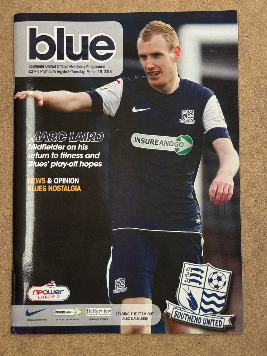 Southend United v  Plymouth Argyle - 19/3/13