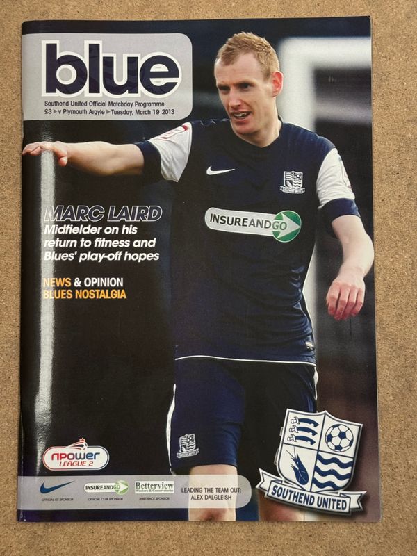 Southend United v  Plymouth Argyle - 19/3/13