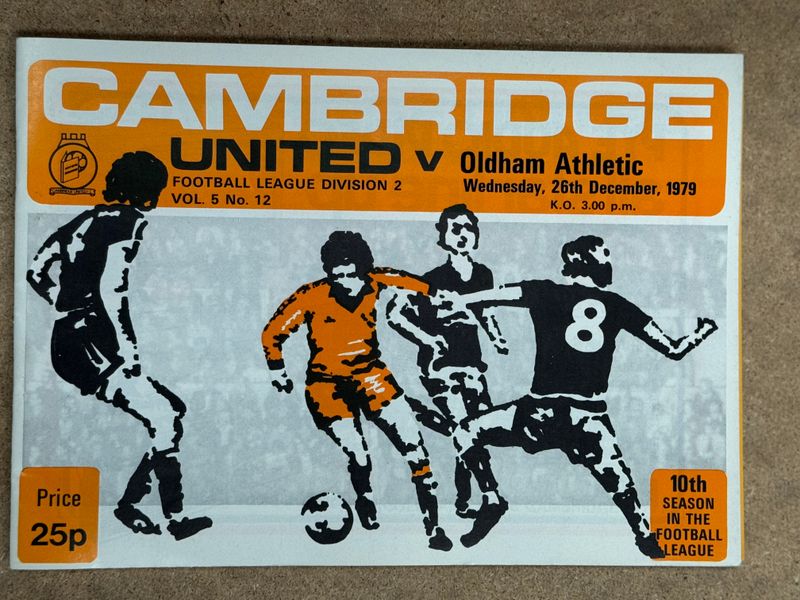 Cambridge United v Oldham Athletic  - 26/12/79