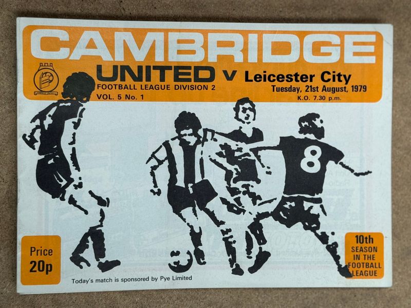 Cambridge United v Leicester City  - 21/8/79