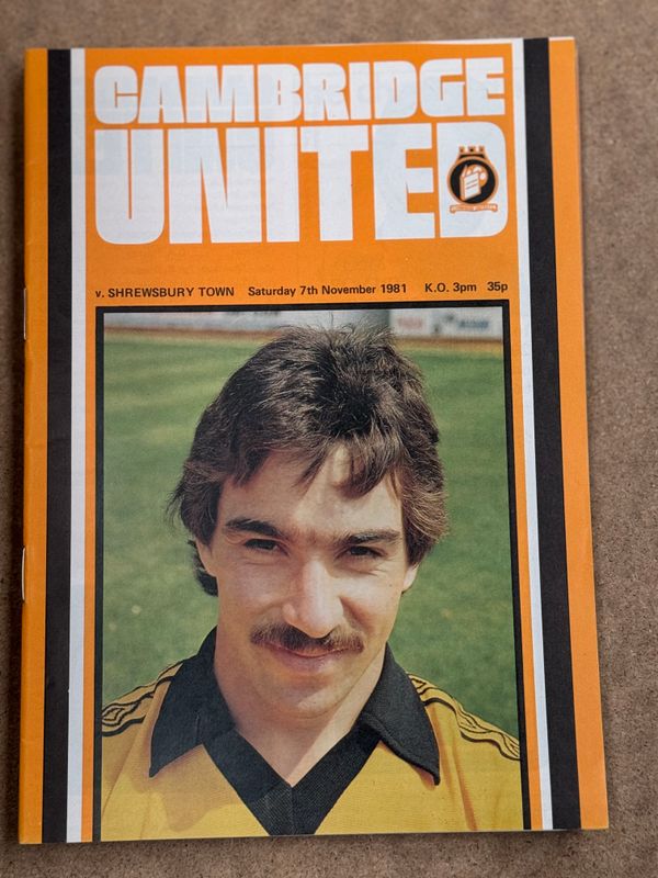 Cambridge United v Shrewsbury Town  - 7/11/81