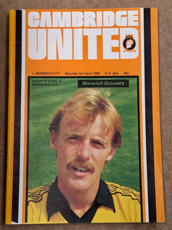 Cambridge United v Norwich City  - 3/4/82