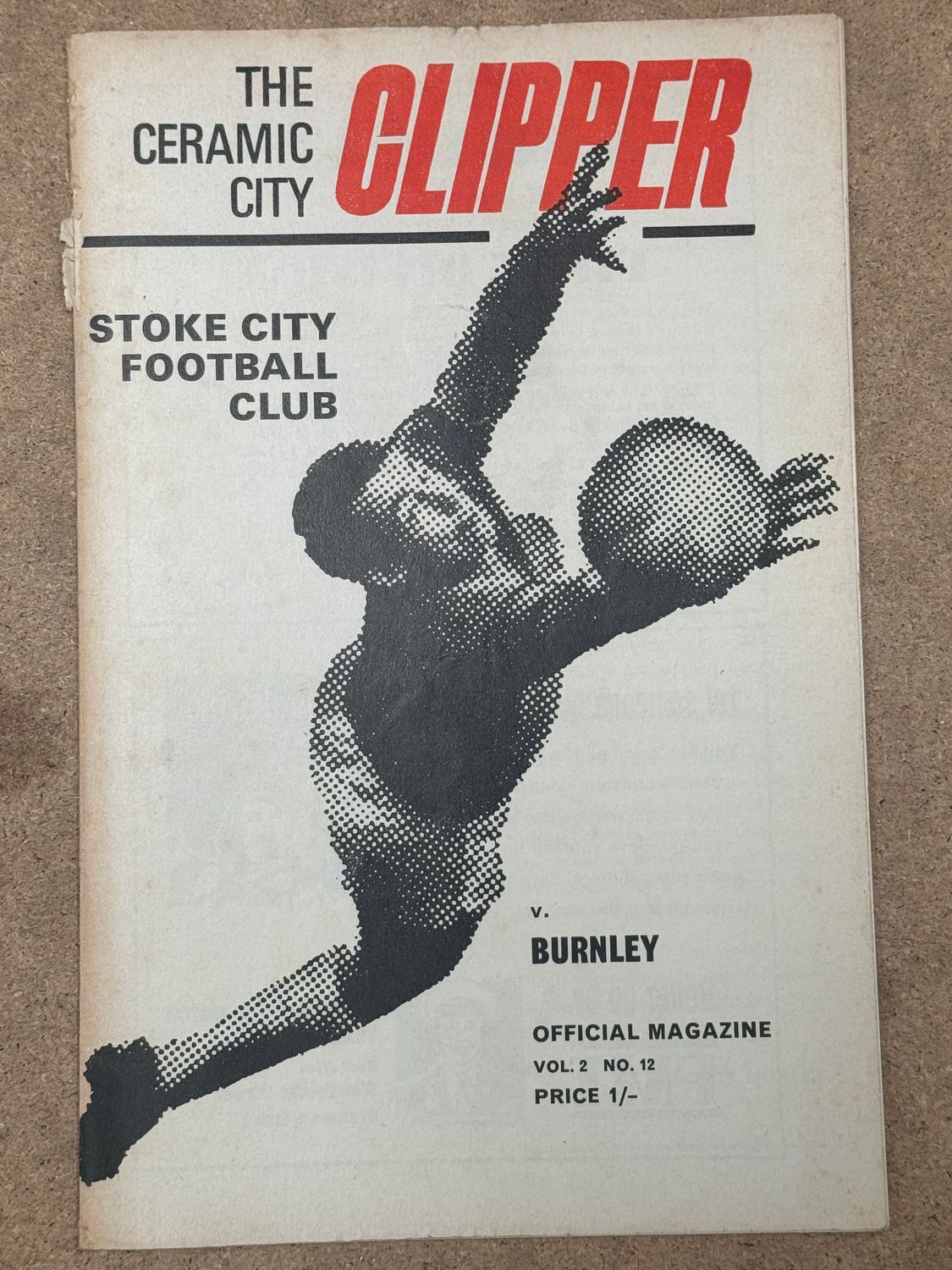 Stoke City v  Burnley  - 8/11/69