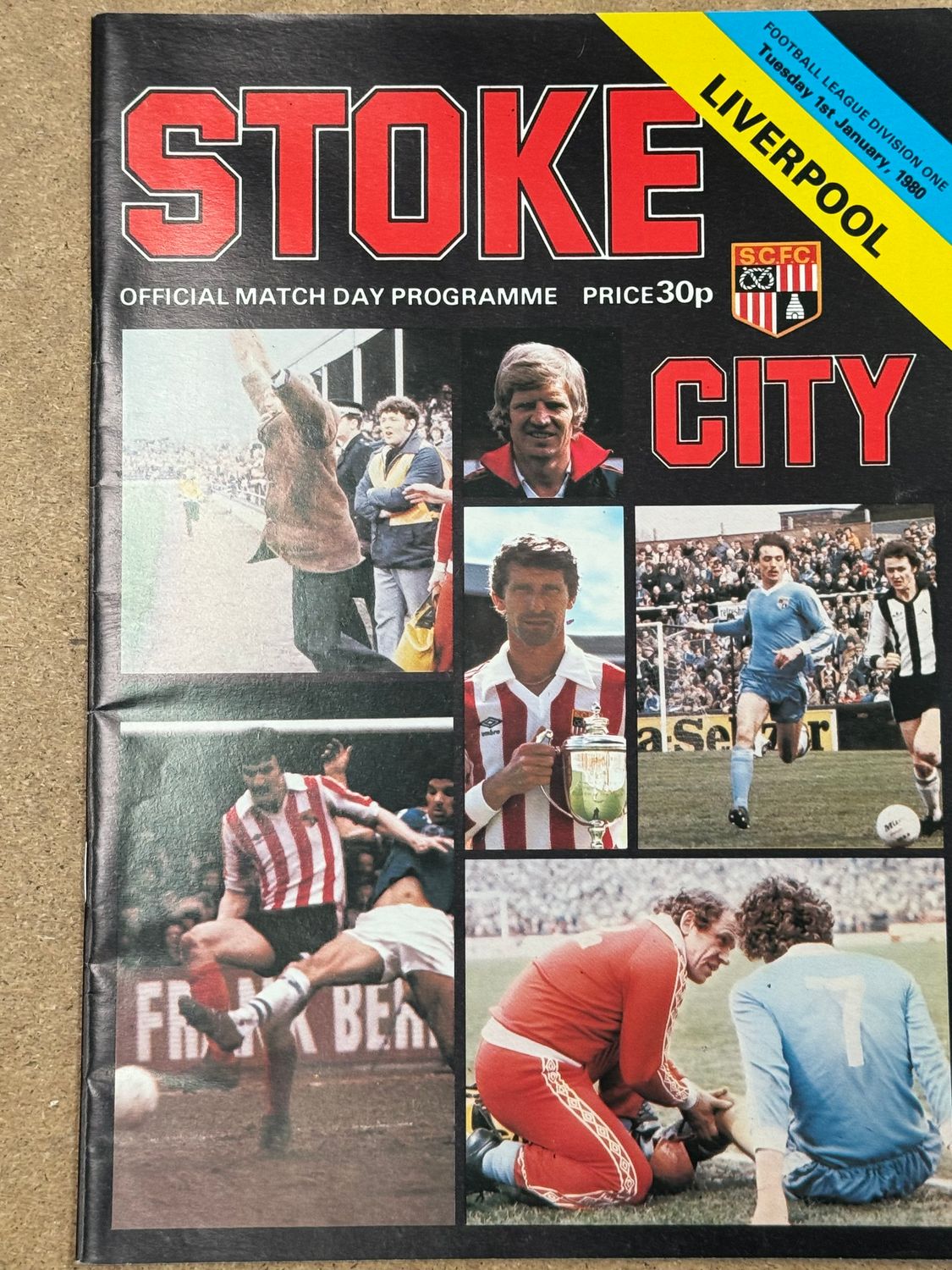 Stoke City v  Liverpool  - 1/1/80