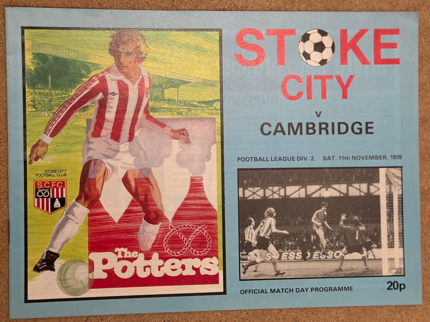 Stoke City v  Cambridge United  - 11/11/78