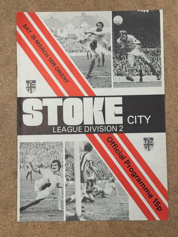 Stoke City v  Orient - 25/3/78