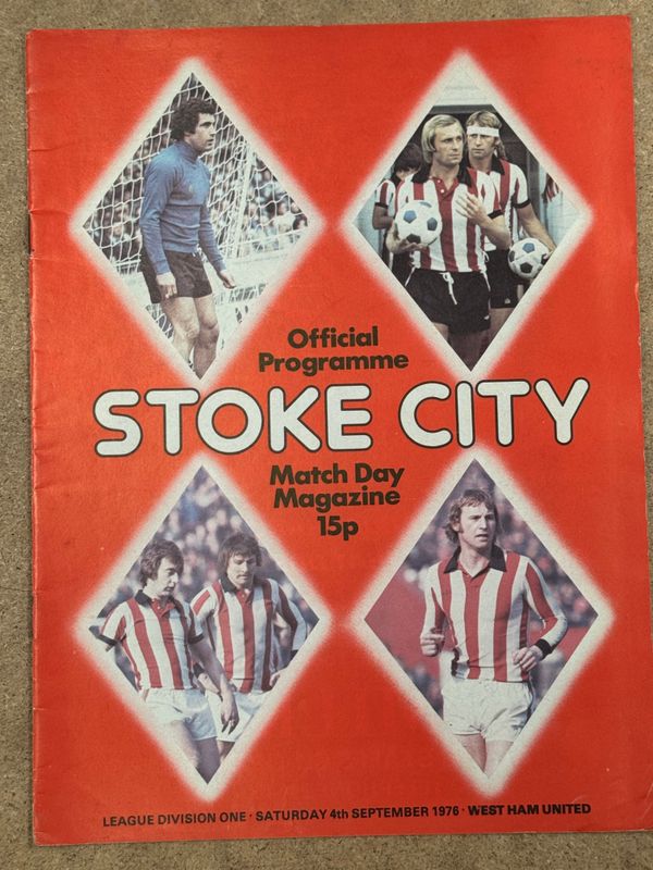 Stoke City v  West Ham United - 4/9/76
