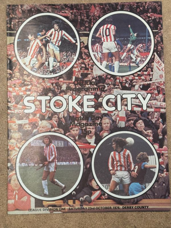 Stoke City v  Derby County - 23/10/76