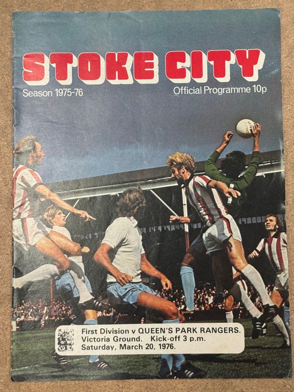 Stoke City v  QPR - 20/3/76