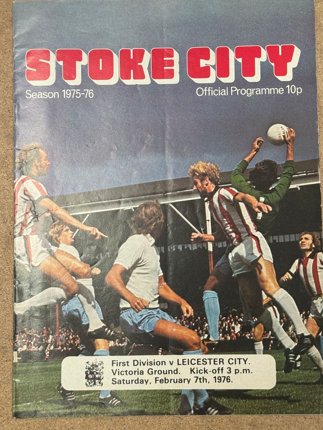 Stoke City v  Leicester City - 7/2/76