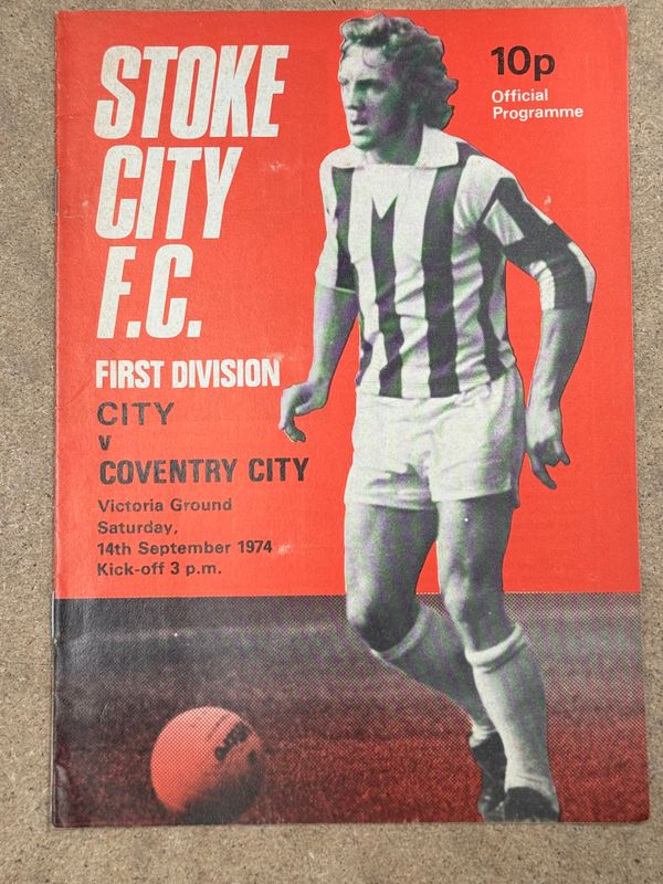 Stoke City v  Coventry City - 14/9/74