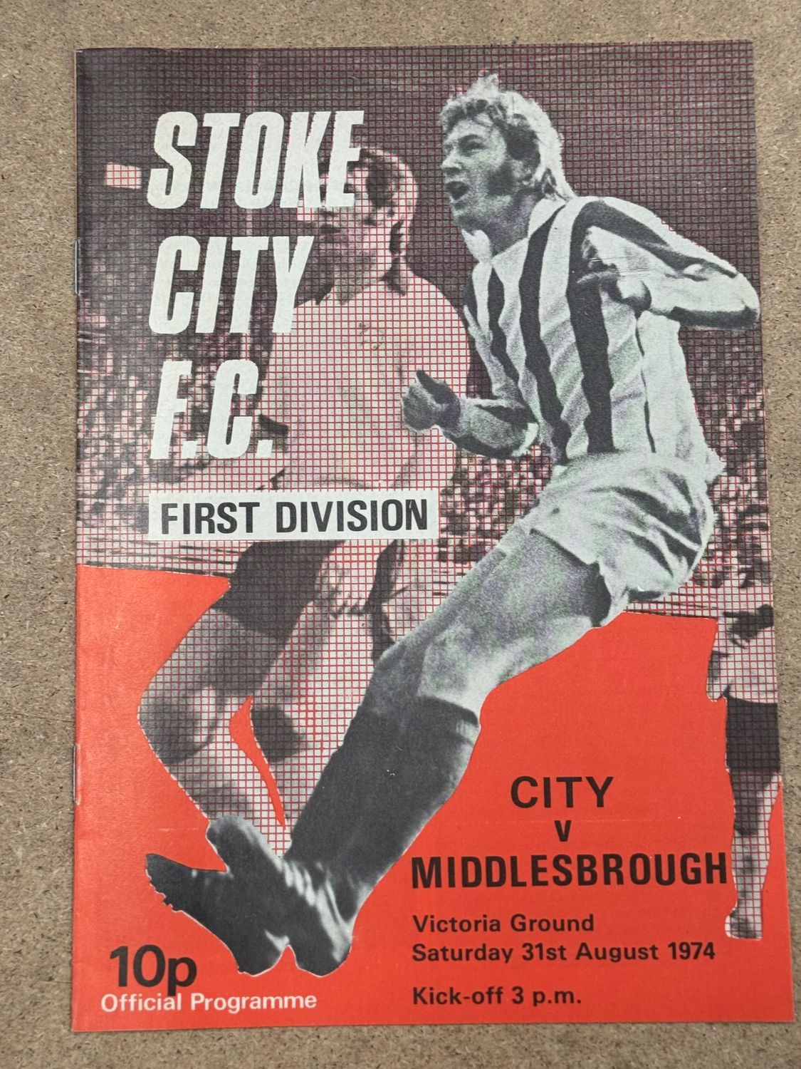 Stoke City v  Middlesbrough - 31/8/74