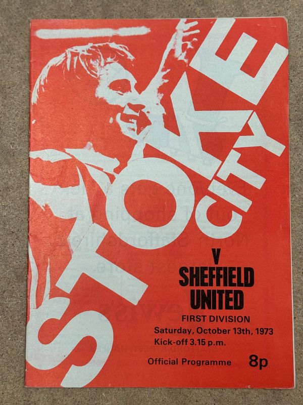 Stoke City v  Sheffield United - 13/10/73