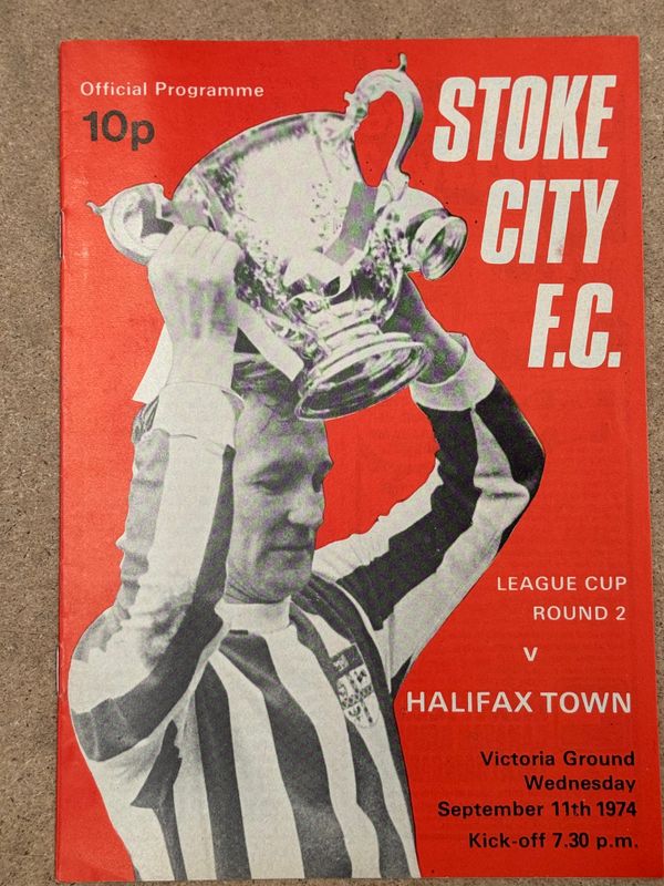 Stoke City v  Halifax Town - 11/9/74