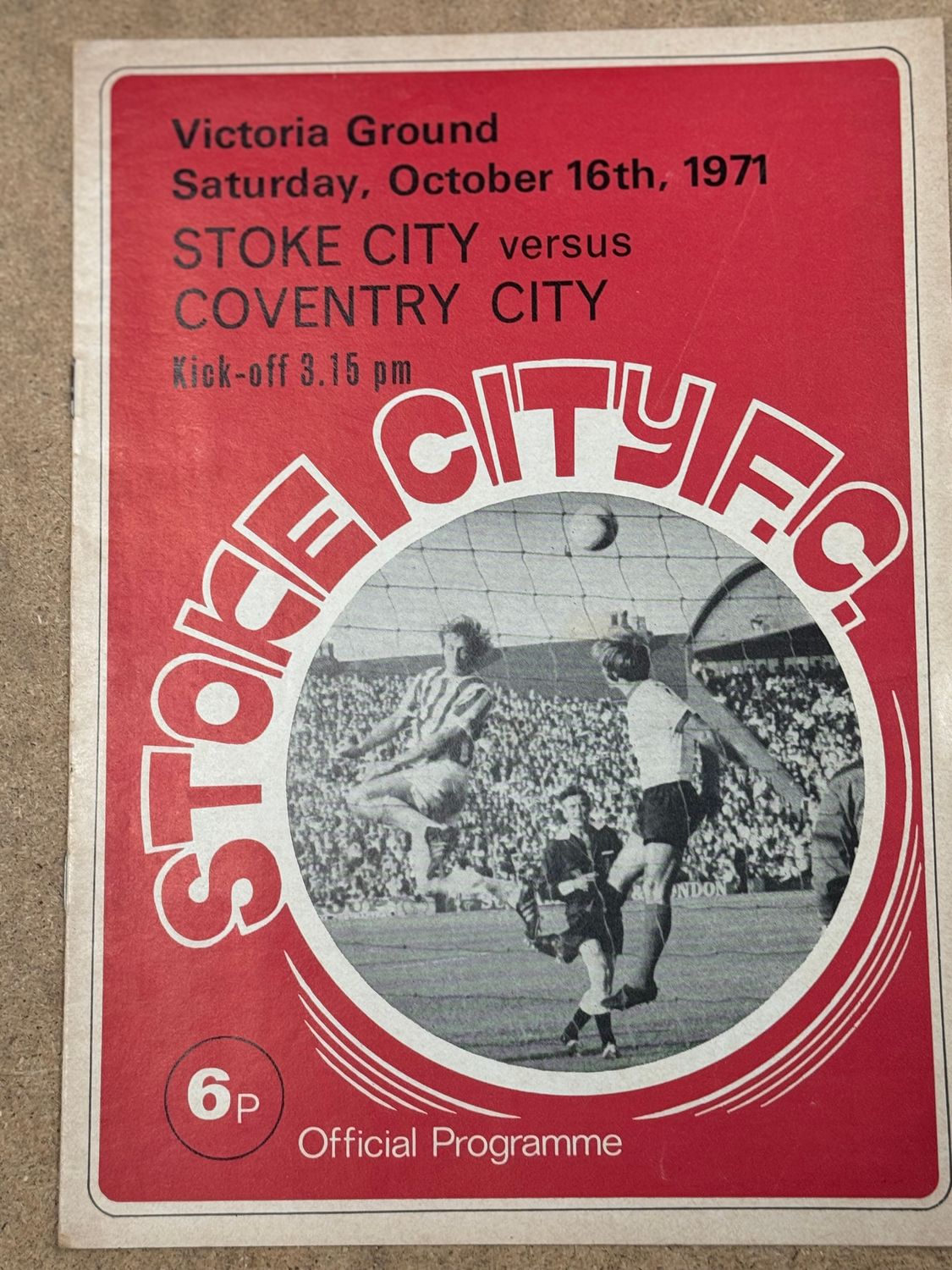 Stoke City v  Coventry City - 16/10/71