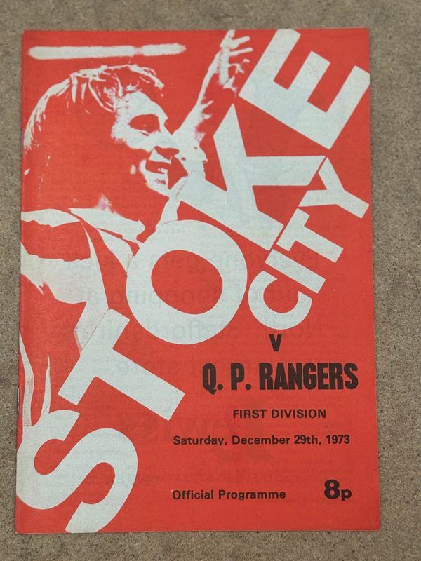 Stoke City v  QPR - 29/12/73