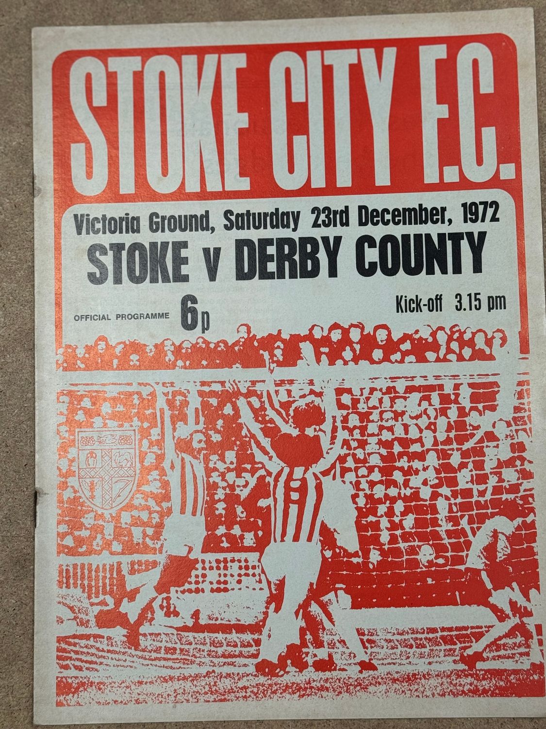Stoke City v  Derby County - 23/12/72