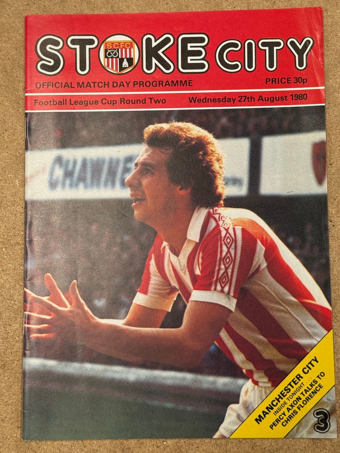 Stoke City v  Manchester City - 27/8/80