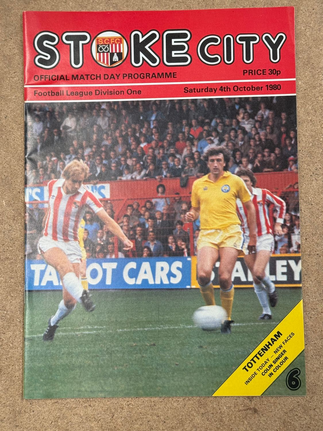Stoke City v  Tottenham Hotspur - 4/10/80
